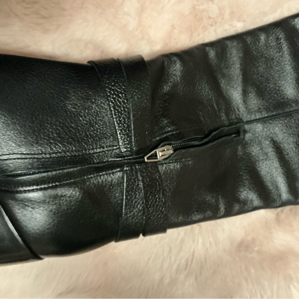 Dolce Vita Black Pointed-Toe Mid-Calf Heeled Boots with Strap SIZE 8-5 - Picture 10 of 16